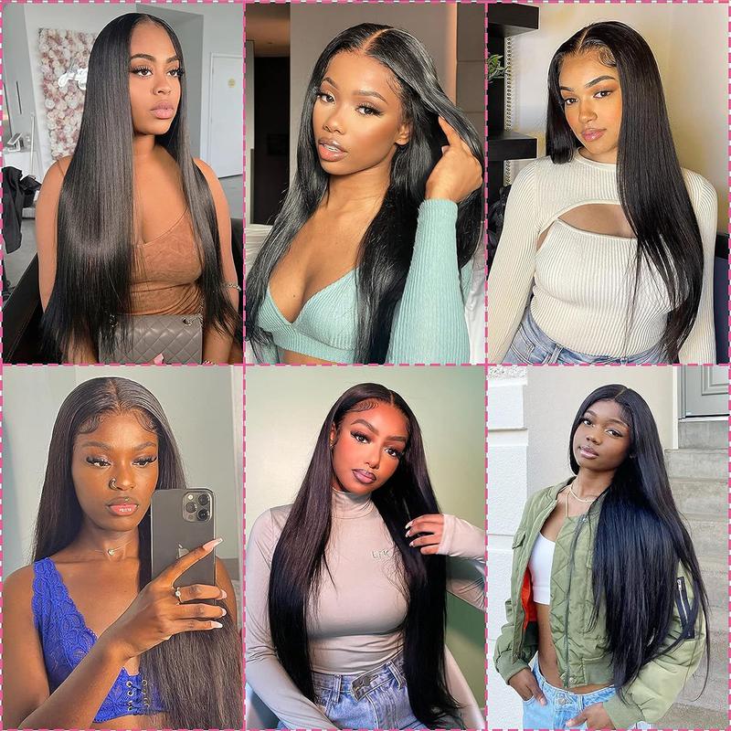 Ready to Wear and Go Glueless Wig Straight for Women Pre Plucked Brazilian 5x5 6x4 Transparent Lace Closure Human Hair Wigs Pre Cut 30 Inch Bling Hair On Sale 180%