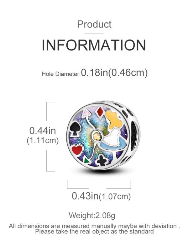 Creative Themed Charm Bead, Colorblock Enamel Charm Bead, Fashionable Jewelry Accessories for Women & Girls