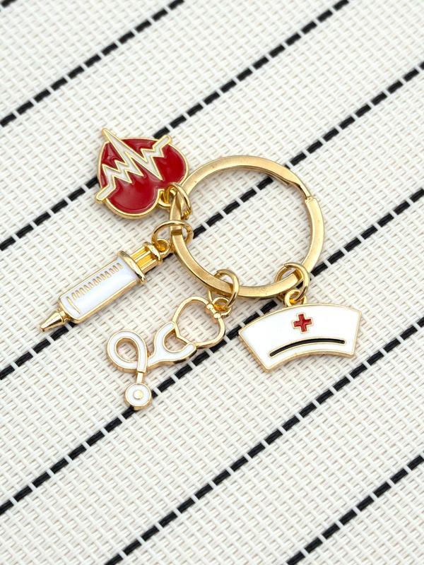 Creative Doctor & Nurse Design Keychain, Cute Keychain For Men & Women, Fashion Accessories For Daily Use, Matching Keyring