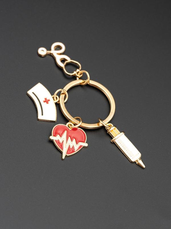 Creative Doctor & Nurse Design Keychain, Cute Keychain For Men & Women, Fashion Accessories For Daily Use, Matching Keyring