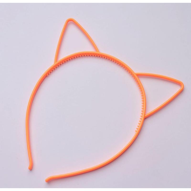 5 Pack Cat Ear Headband Plastic Cute Multi Color Hair Bands Hair Hoops Headwear Accessories for Women Girls Birthday Parties Decoration Costume Daily Wear