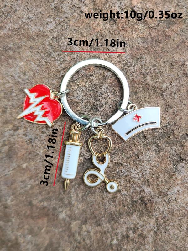 Creative Doctor & Nurse Design Keychain, Cute Keychain For Men & Women, Fashion Accessories For Daily Use, Matching Keyring