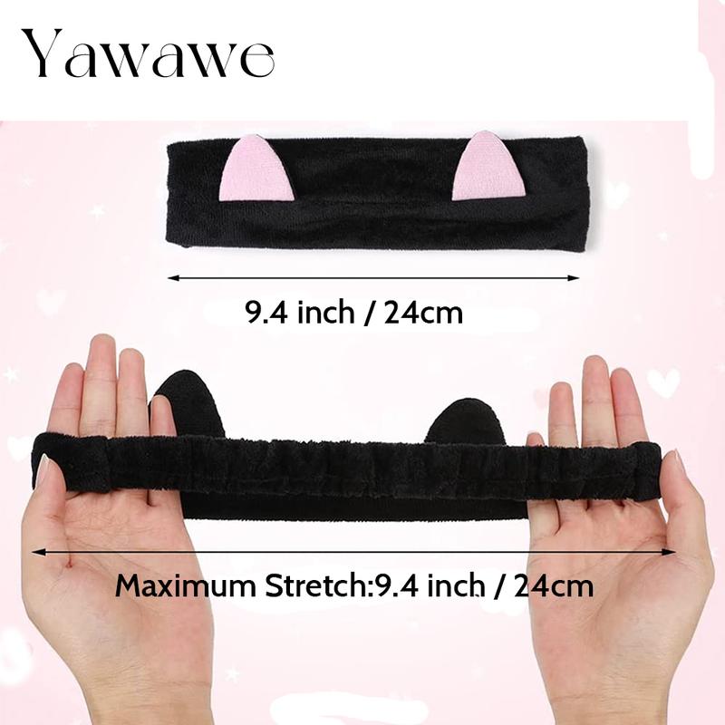 Yawawe Hair Accessories Super Soft Cat Ear Headband for women