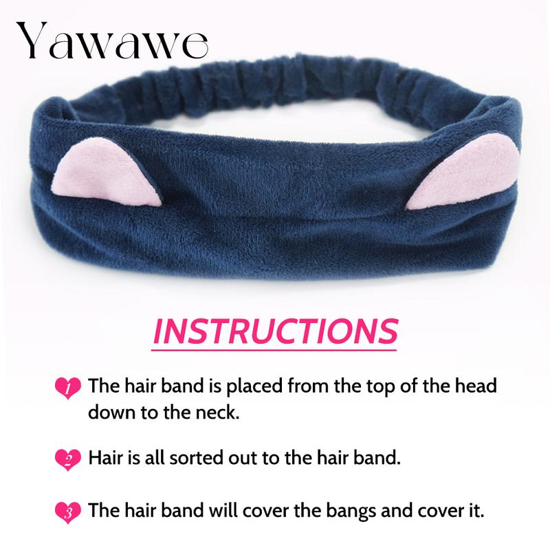 Yawawe Hair Accessories Super Soft Cat Ear Headband for women