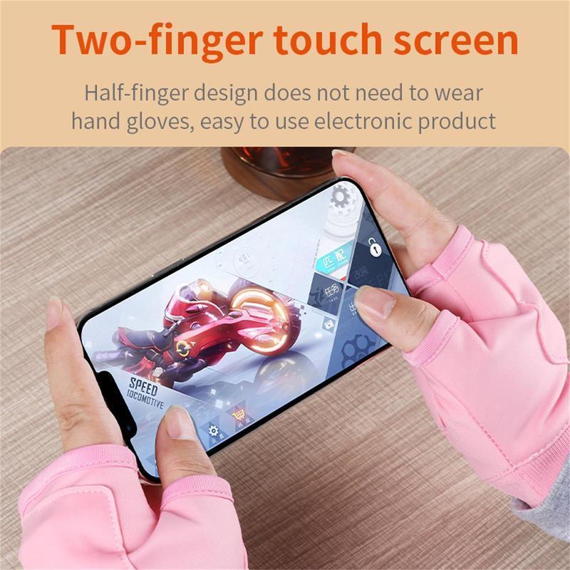 Portable Heating Gloves, Rechargeable Hand Warmer with Digital Display, Heated Gloves with 3 Temperature Modes for Home Use