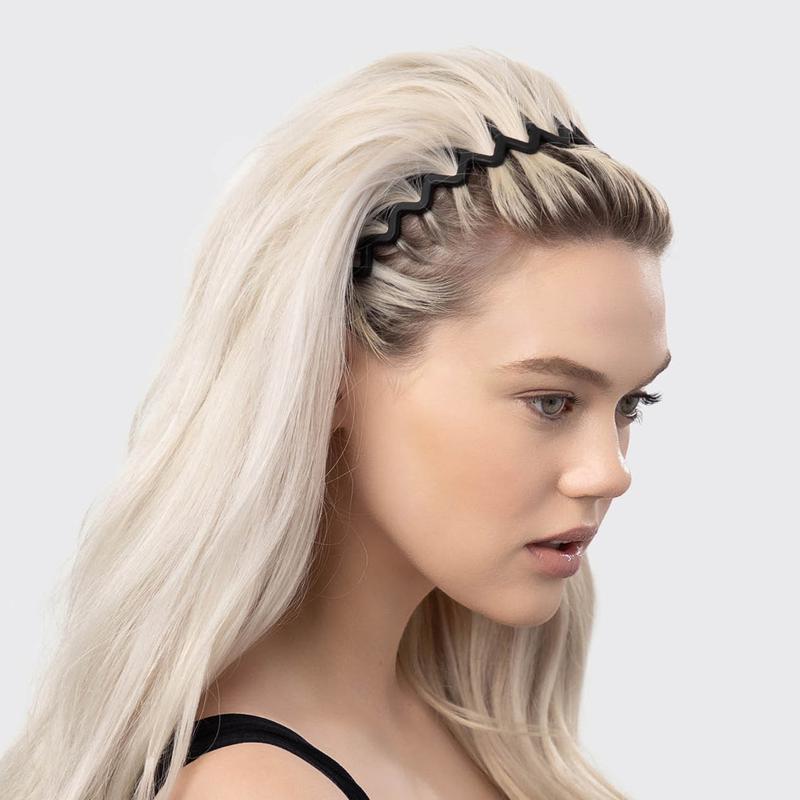 Zig Zag Headband 2pc - Black & Tort from KITSCH