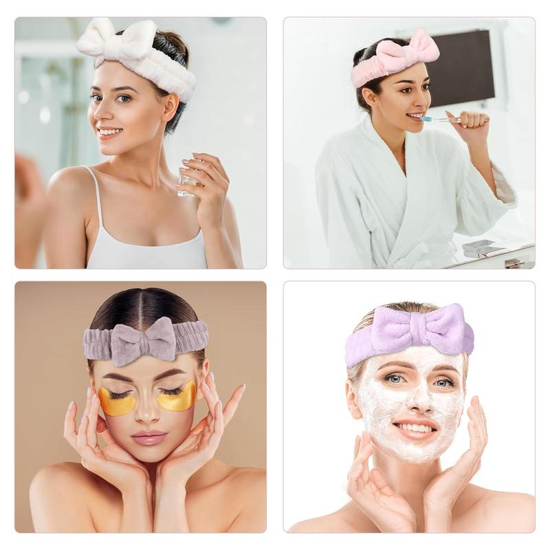 9Pcs Spa Headband And Wristband Set, 3Pcs Microfiber Face Headband, And 6Pcs Wrist Spa Wash Band Absorbent Wrist bands, for Washing Face Wash Headband Makeup Skincare Headband