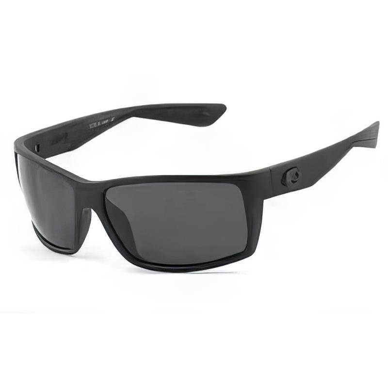 Costa Reefton Sand Black-Gray Polarized Sunglasses Rectangular Sunglasses For Men And Women