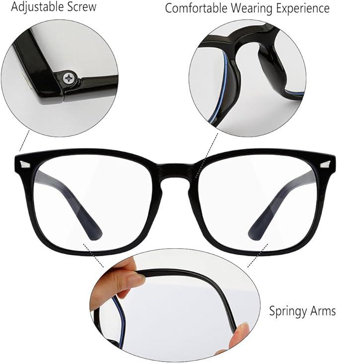 2024 fashion Glasses，Computer  Gaming ， Fashion Retro Frame, FashionAccessories,Lightweight glasses for Office Work Daily Wear Social  Gathering