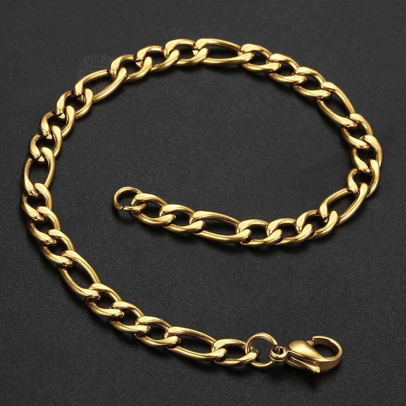 Hermah Gold Color Anklet for Female Women Summer Jewelry 3MM 10