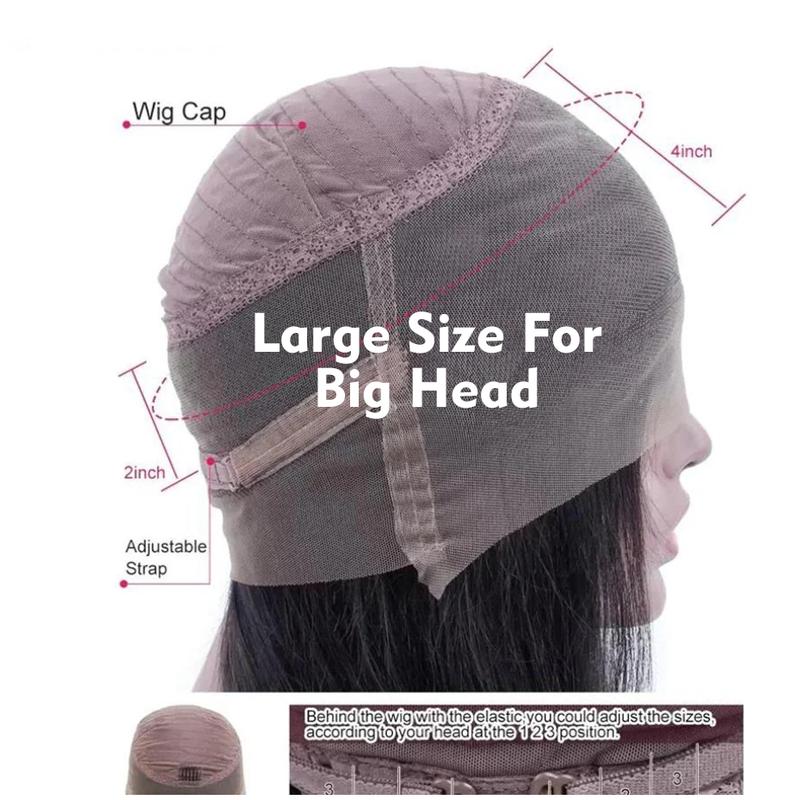 Bling Hair Fashion Body Wave 360 Lace Front Wig Human Hair Large Size Wig Cap Brazilian Pre Plucked Hairline Lace Frontal Wigs For Women