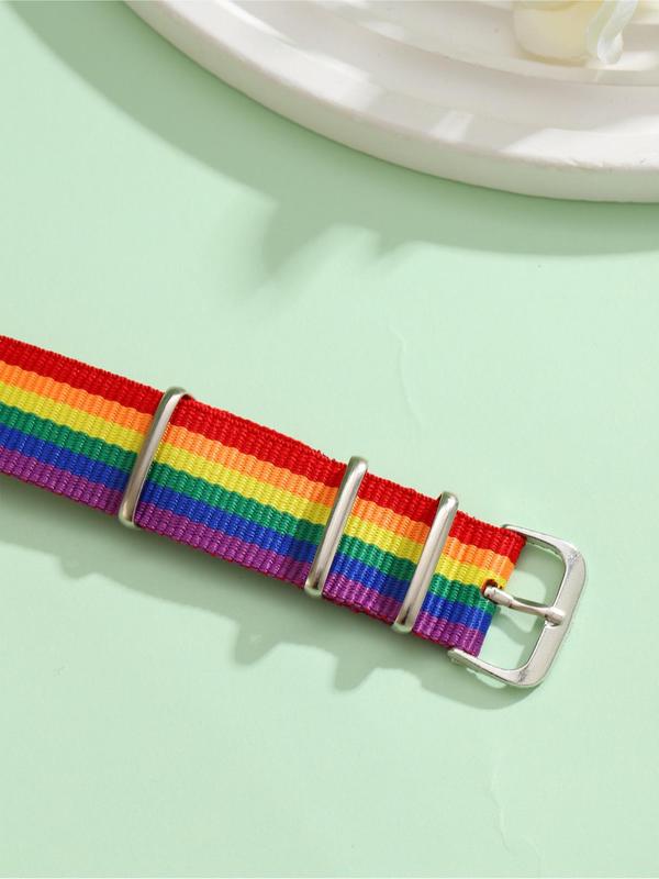 Women's Street Style LGBT Rainbow Bracelet, Trendy Colorful Matching Bracelet for Daily & Party Decor, Fashionable Y2k Accessories for Women & Girls