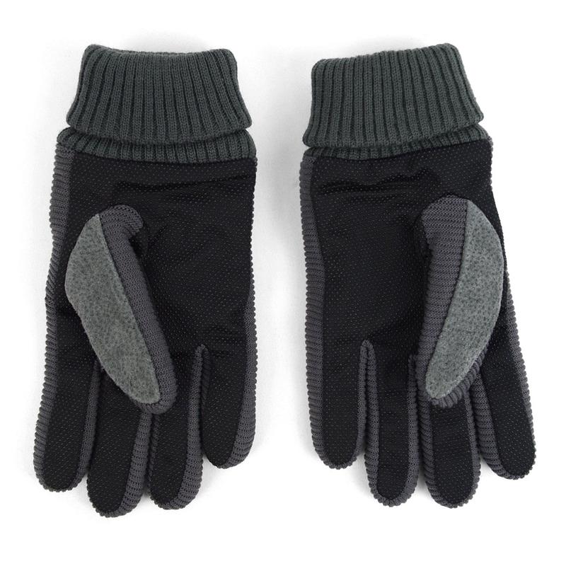 Men's Genuine Leather Non-Slip Grip Winter Gloves with Soft Acrylic Lining