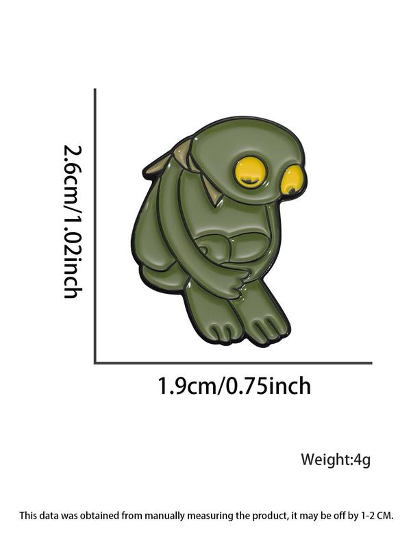 Cute Frog Design Brooch, Fashion Alloy Badge for Women & Men, Enamel Pin Suitable for Backpacks, Jeans, Scarves, Hats Decoration