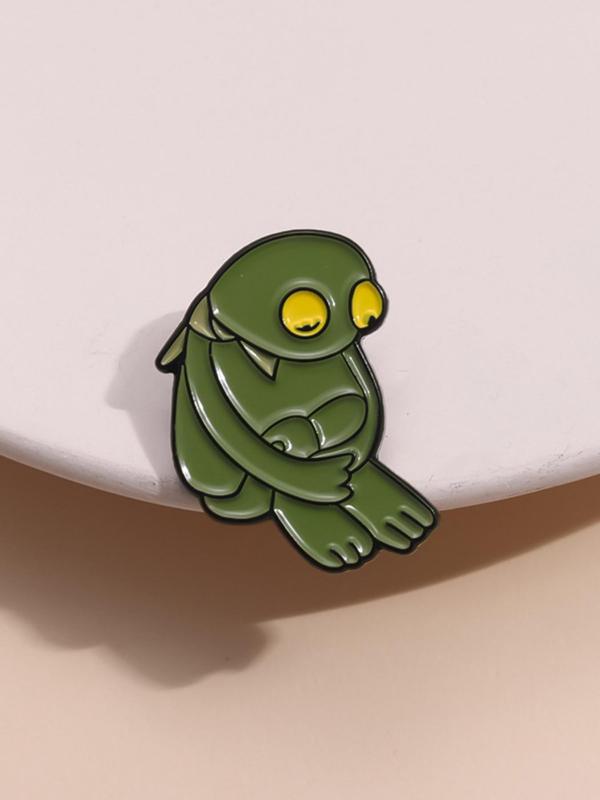 Cute Frog Design Brooch, Fashion Alloy Badge for Women & Men, Enamel Pin Suitable for Backpacks, Jeans, Scarves, Hats Decoration