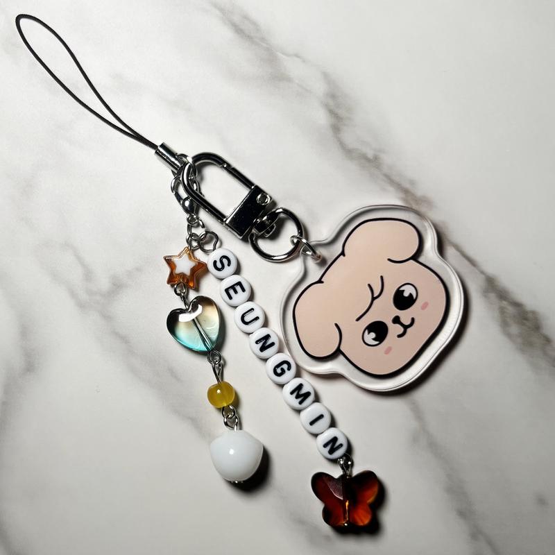 STAY SKZ Acrylic Beaded Bias Keychain Phone Charm