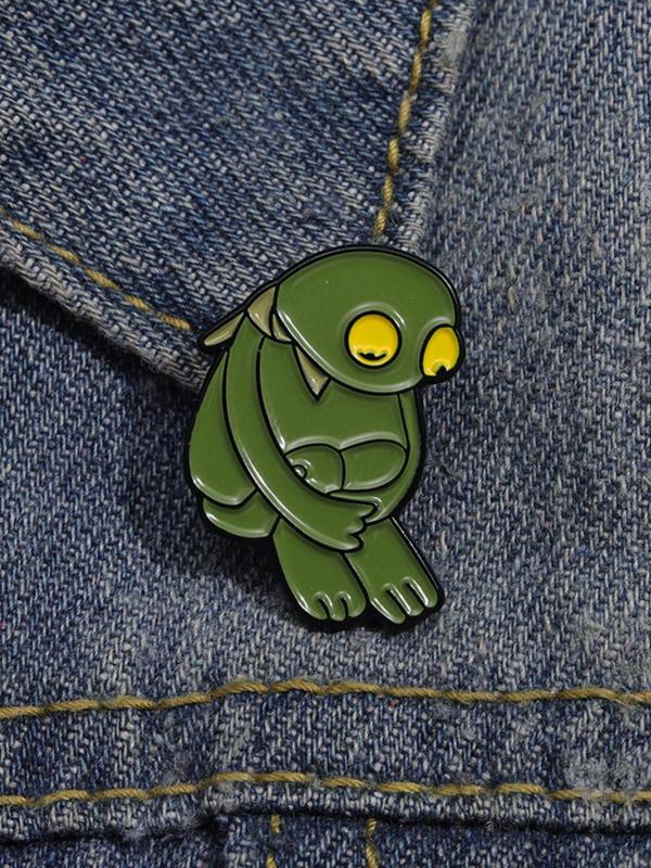 Cute Frog Design Brooch, Fashion Alloy Badge for Women & Men, Enamel Pin Suitable for Backpacks, Jeans, Scarves, Hats Decoration