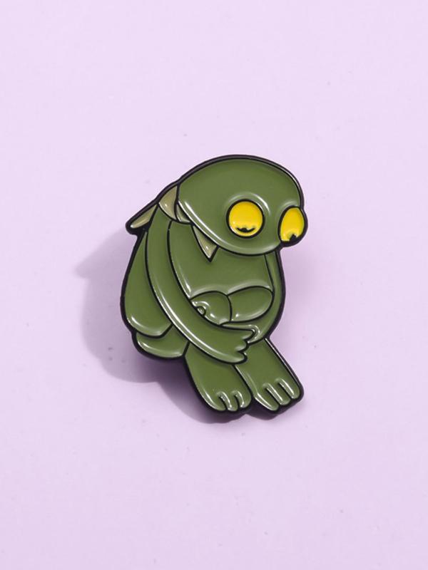 Cute Frog Design Brooch, Fashion Alloy Badge for Women & Men, Enamel Pin Suitable for Backpacks, Jeans, Scarves, Hats Decoration