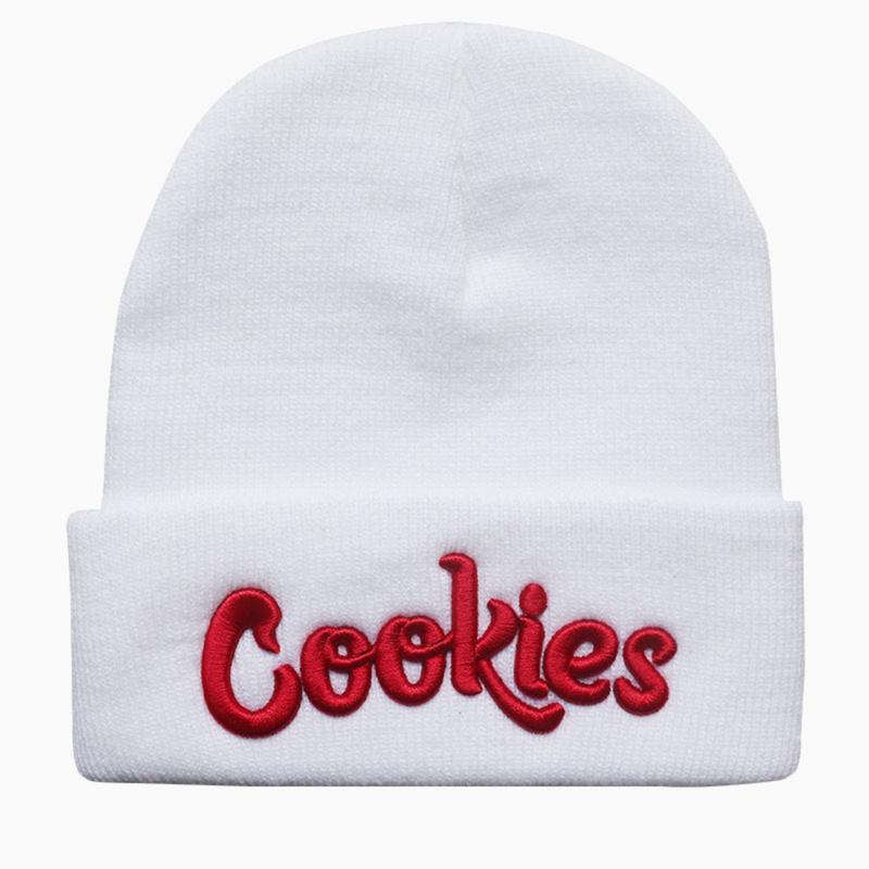 Unisex Letter Embroidery Knit Cap Cookies Y2K Beanies Casual Winter Warm Hats Hip-Hop Soft Stretch Warm Knitted Slouchy Cap