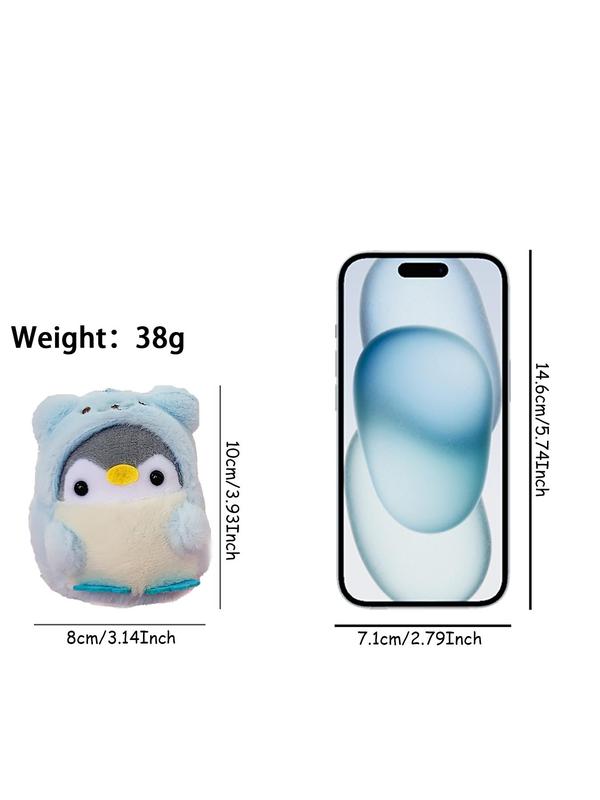 Cute Penguin Design Plush Keychain, Soft Keychain for Women & Men, Fashion Accessories for Daily Use