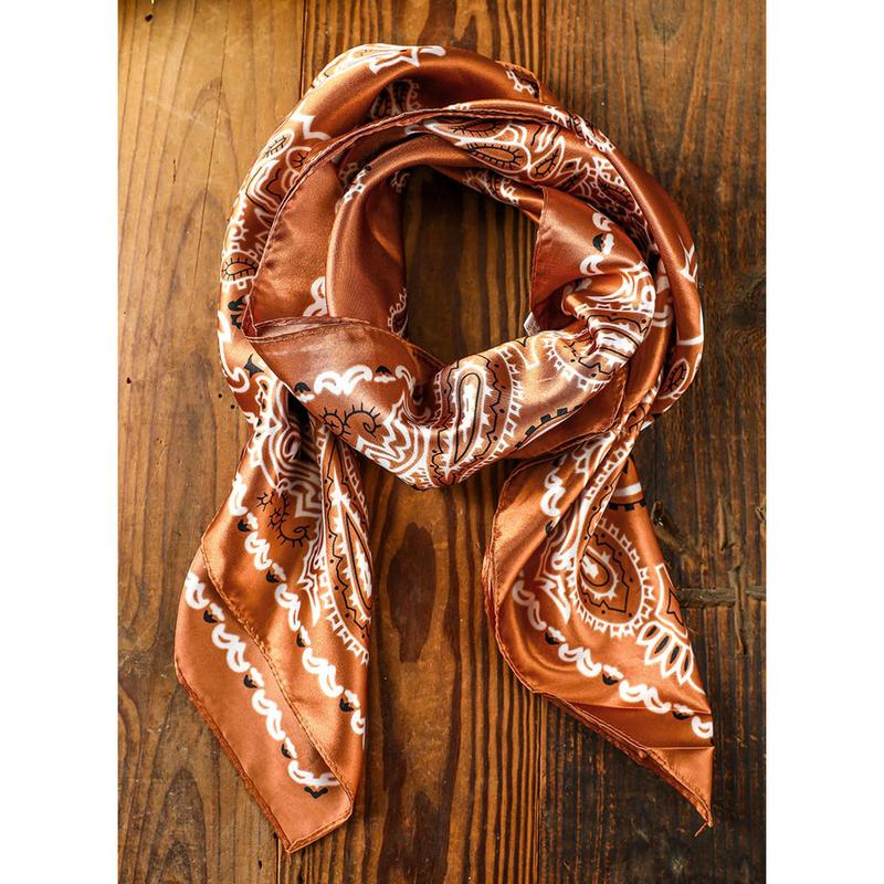 Kate's Brown Bandana - Fashion Clothes Accessory Scarf & Shawl