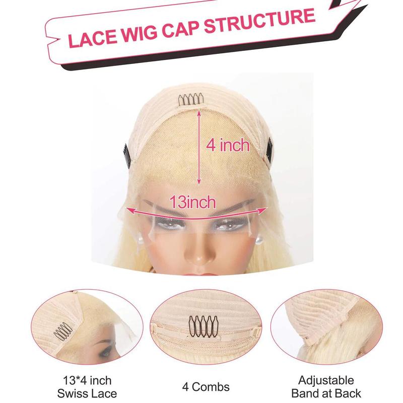 Jessie's Wig [Crmy] Ombre Gloden Blonde Balayage Brown Highlight Straight 13x4 Lace Front Wig