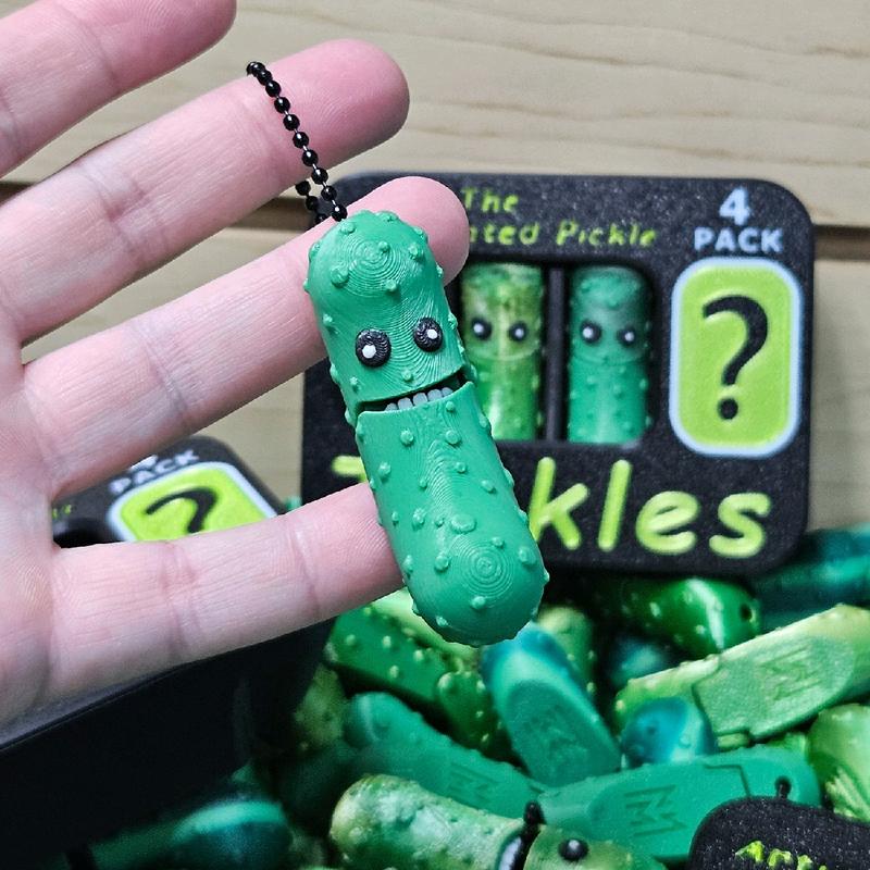 3D Printed Tickle Pickle Pack Keychains