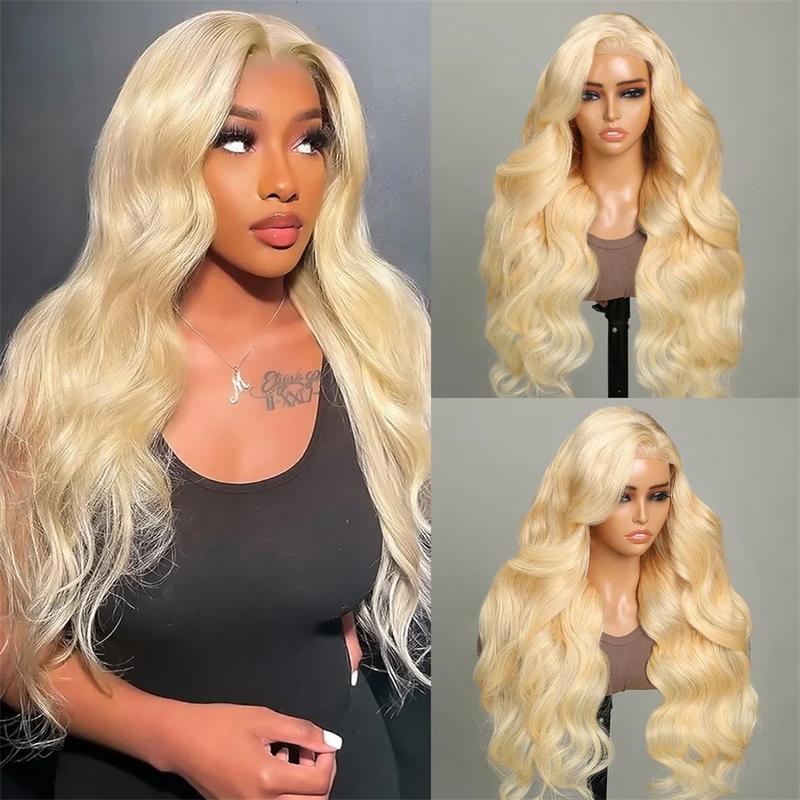 Megalook 613 Blonde Wig Glueless Human Wigs Minimalist 13x4 6x5 HD Pre Cut Lace Front Wigs Human Hair Pre Plucked Bleached Knots Ready to Wear