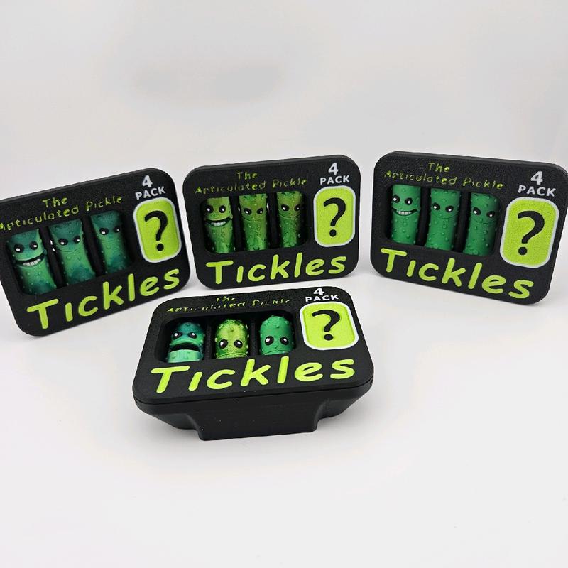 3D Printed Tickle Pickle Pack Keychains