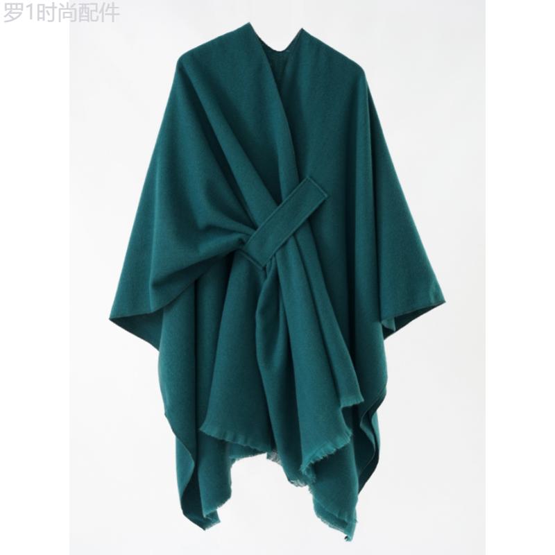 Stylish Solid Open Front Shawl Cardigan - Women's Clothing - Elegant Tassel Trim Cape Design, Soft and Cozy, Ideal for Daily Wear, Casual Outings and Layering - Perfect for Spring, Autumn and Winter Seasons