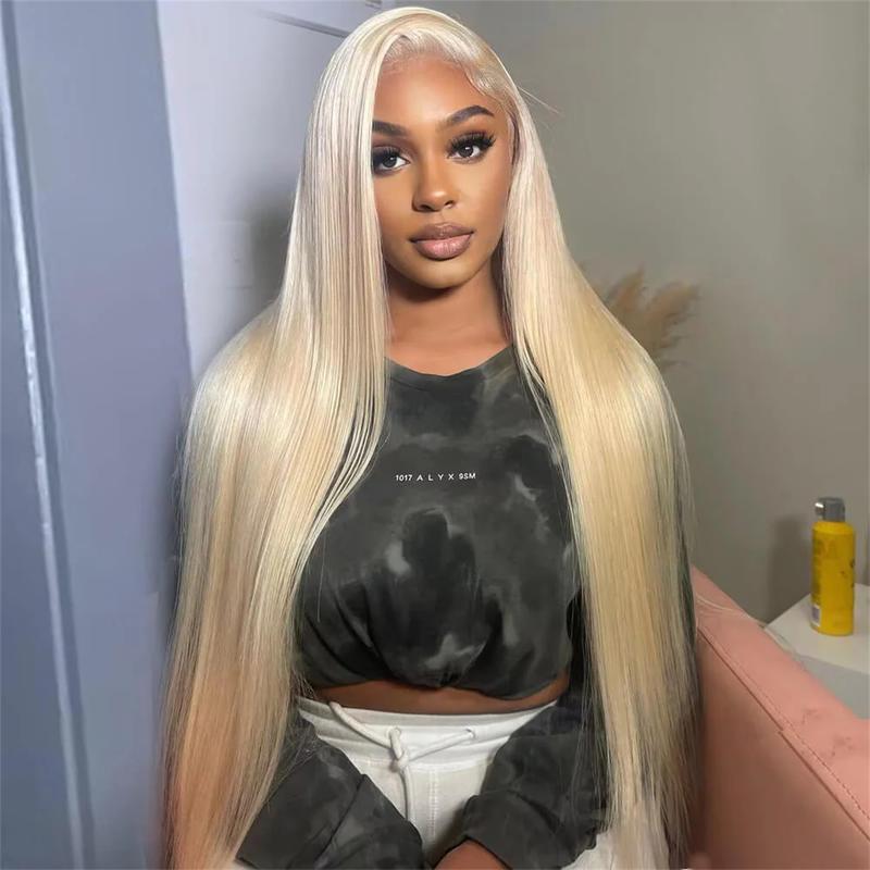 Megalook 613 Blonde Wig Glueless Human Wigs Minimalist 13x4 6x5 HD Pre Cut Lace Front Wigs Human Hair Pre Plucked Bleached Knots Ready to Wear