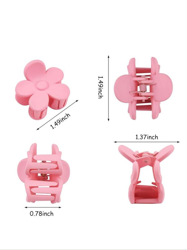 Simple Flower Design Hair Claw Clip, Casual Versatile Hair Accessories for Women, Minimalist Headwear Suitable for Thick Hair