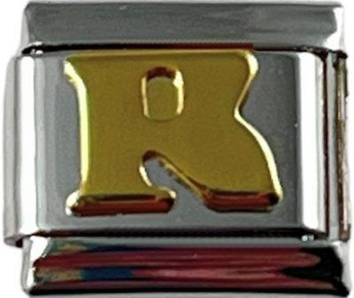 Italian Charm Link Letter R 9mm