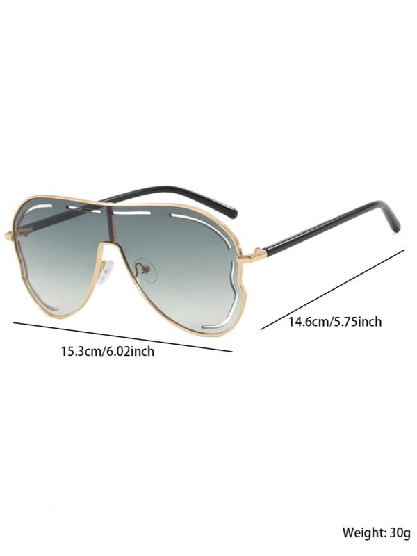 Unisex Simple Style Toad-shaped Tinted Lens Sunglasses, Trendy Casual Sunglasses for Everyday Use, Fashion Accessories for Outdoor Activities