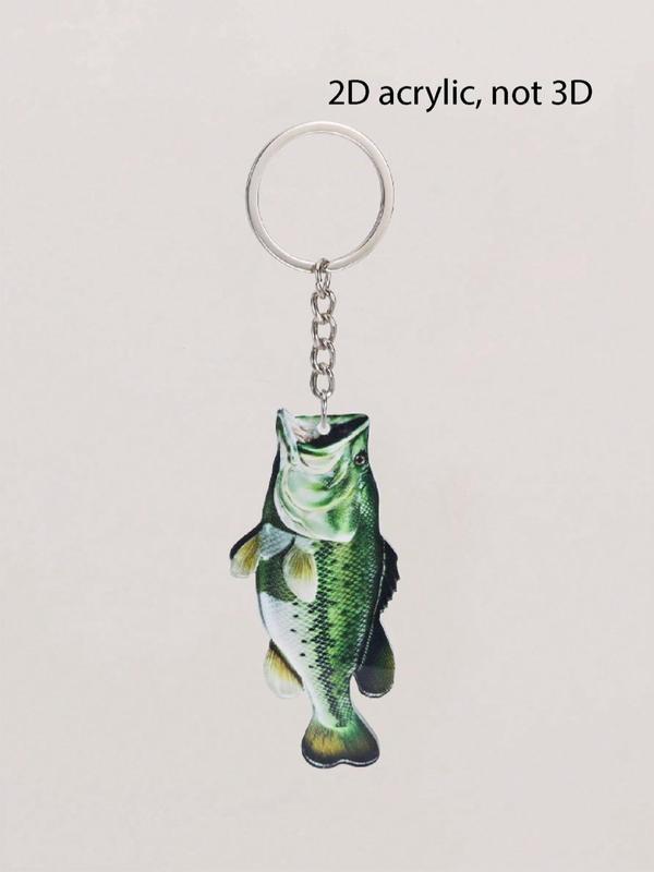 Fishing Lure Design Acrylic Keychain, Cute Fish Shaped Keychain for Men & Women, Fashion Accessories for Daily Use, Trendy All-match & Exquisite Keychain for Birthday Gift