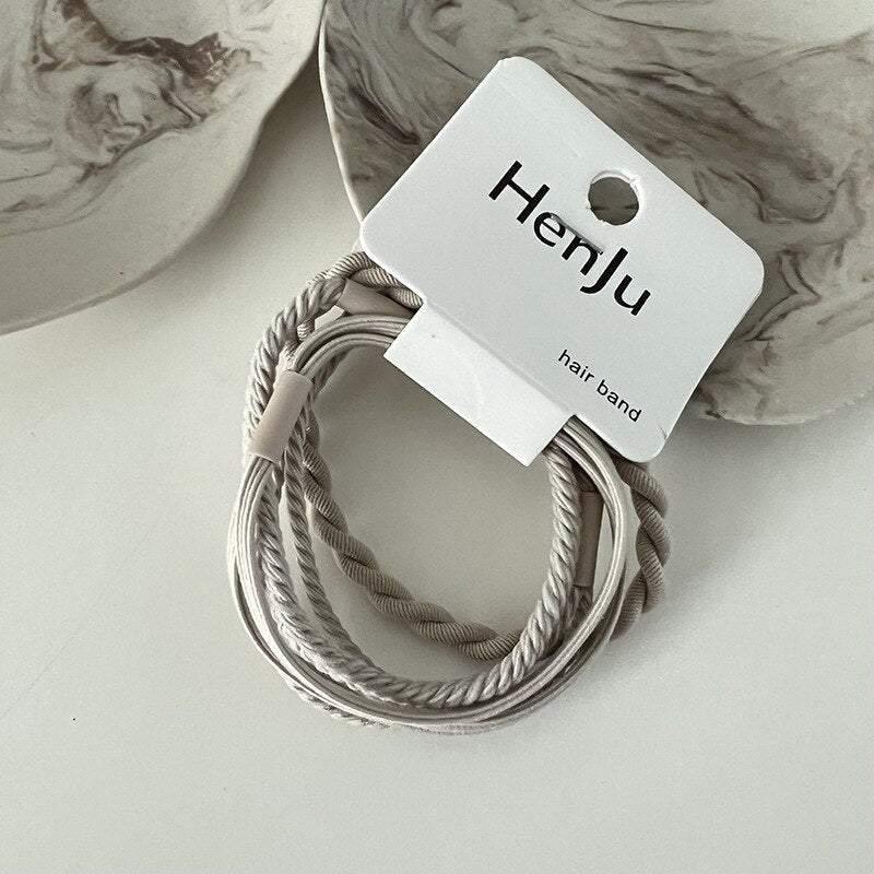 One card basic high elastic hair rope simple color hair ring practical rubber band all-match hair accessories head rope