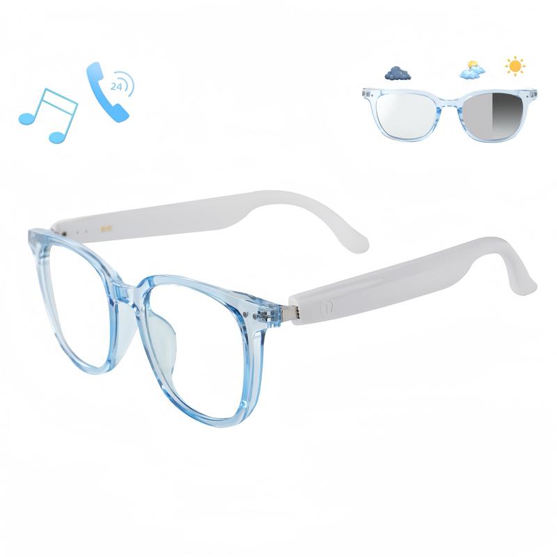 Color-changing waterproof smart glasses with Bluetooth Playback, One Touch Photo Touch Function, Smart Color Changing Technology Glasses Christmas gift Wireless Voice