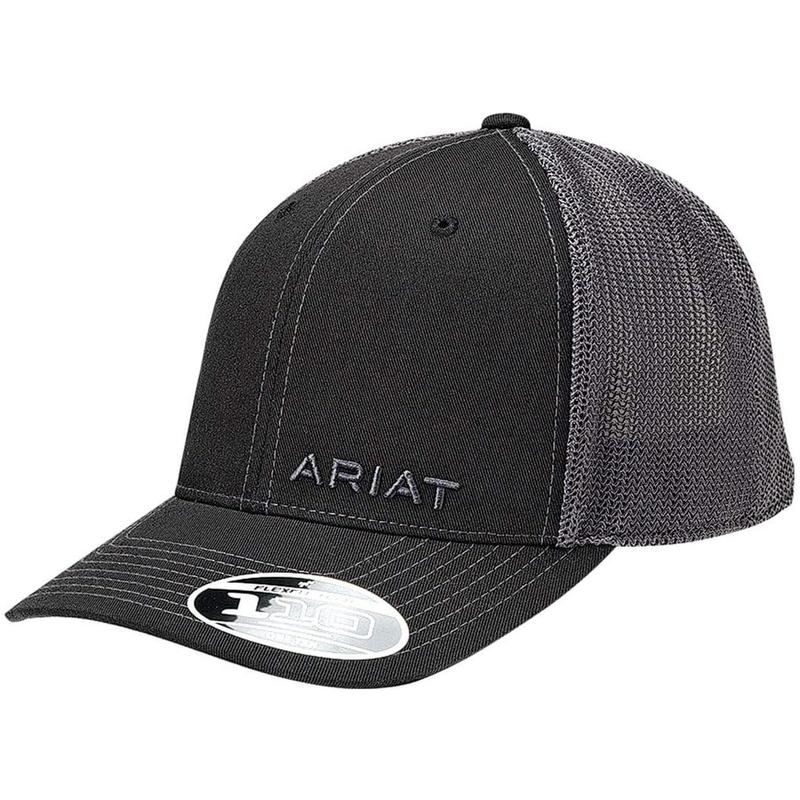 Stylish Black A.R.I.A.T Baseball Cap Collection, Men's Flexfit 110 Mesh Cap: Stay Cool, Look Sharp