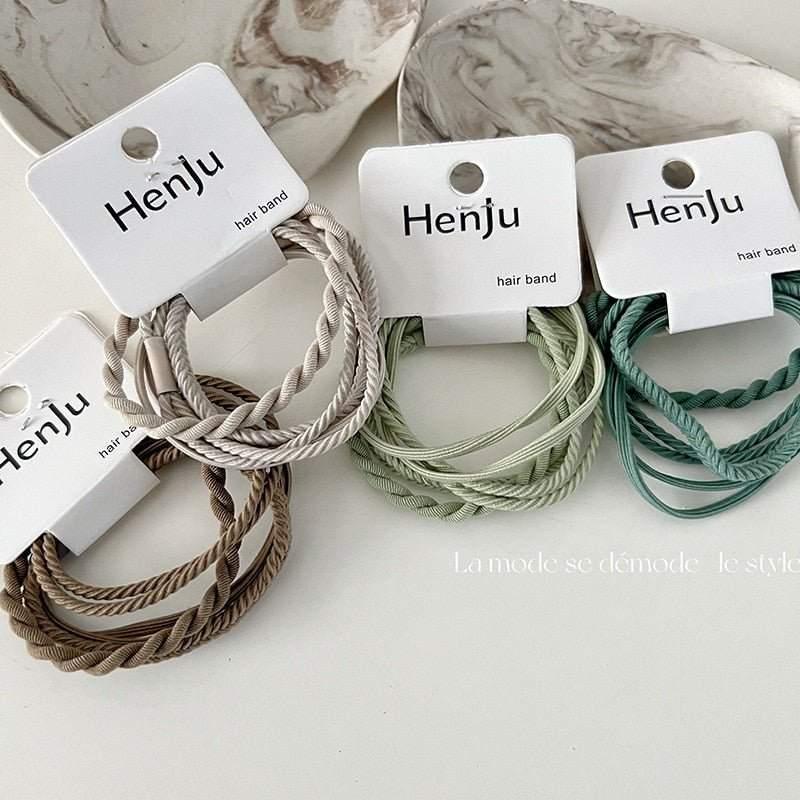 One card basic high elastic hair rope simple color hair ring practical rubber band all-match hair accessories head rope