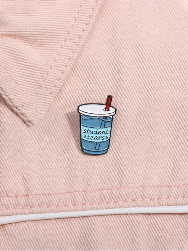 Cartoon Letter Design Brooch Pin, Cute Letter Pattern Brooch, Clothes Accessories for Women & Men, Enamel Pin for Backpacks, Jeans, Alloy Jewelry