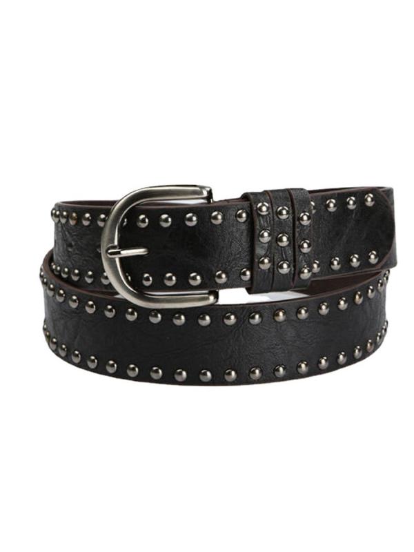 Punk Style Studded Decor Belt, Fashionable Matching Belt for Women & Girls, Trendy All-match & Exquisite Clothes Accessories for Daily & Party Decoration