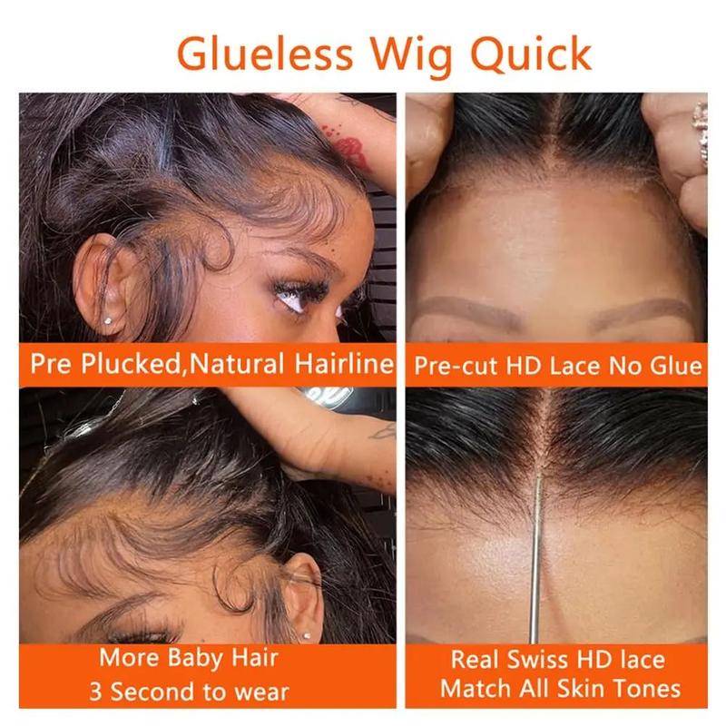 Ready To Wear And Go 30 32 Inch Glueless Wig Curly 5x5 6x4 4x6 HD Transparent Lace Front Wig For Women Brazilian Human Hair Wig Deep Wave Pre-Cut Lace Pre Plucked Natural Hairline Sale Bling Hair 180%