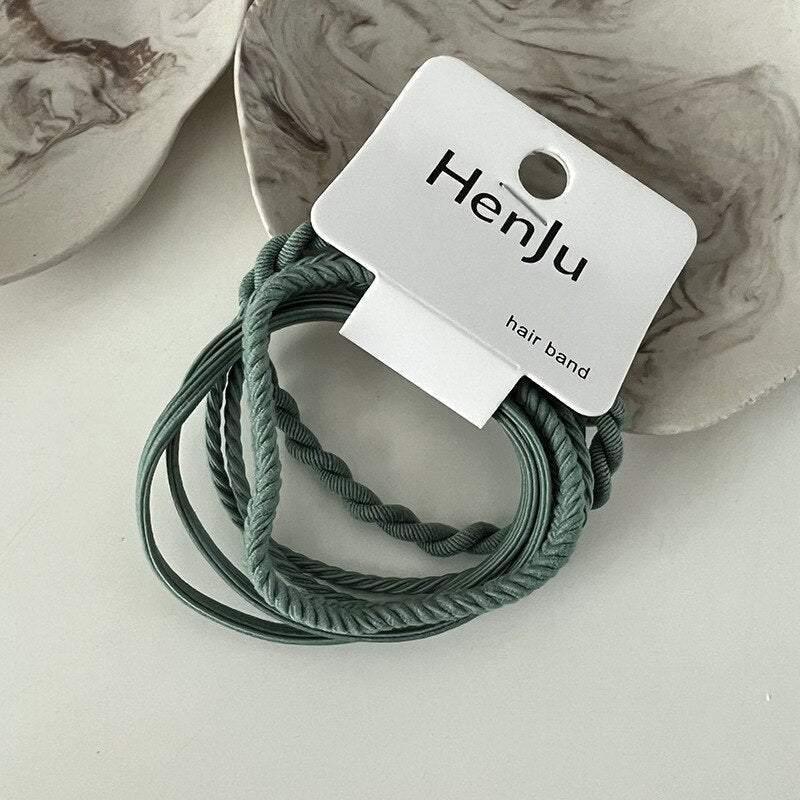 One card basic high elastic hair rope simple color hair ring practical rubber band all-match hair accessories head rope