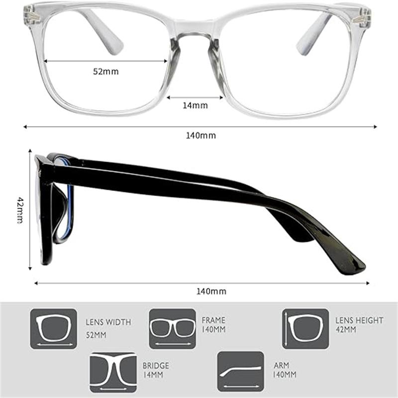 1 Pack Modern Trendy Portable Eyeglasses,Computer Gaming Glasses,Fashion Accessory