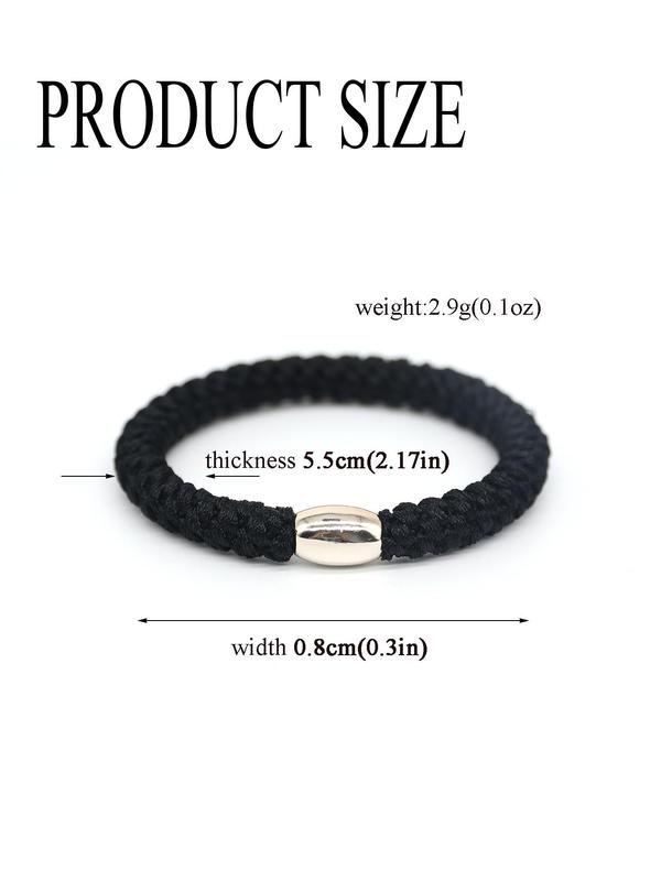 Women's Minimalist Solid Color Hair Tie, Casual Simple Style Hair Tie, Hair Accessories for Daily Use for Women & Girls