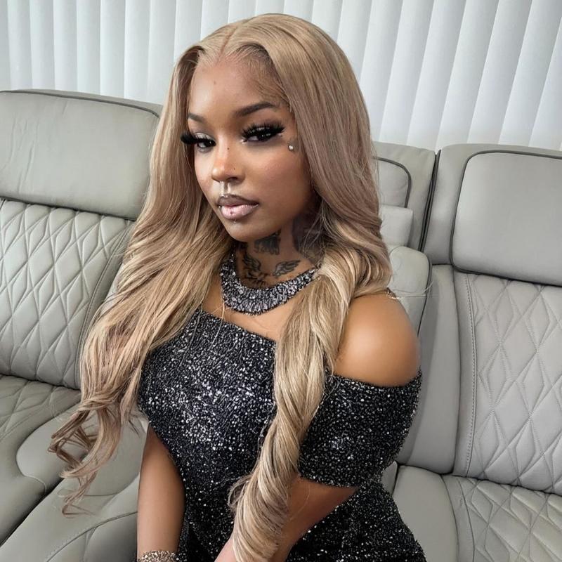 Megalook 6x5 13x4 HD Pre Cut Lace Milk Tea Light Flaxen Beginners Glueless Wig Human Hair Lace Front Wigs Pre Plucked Bleached Knots Ready to Wear