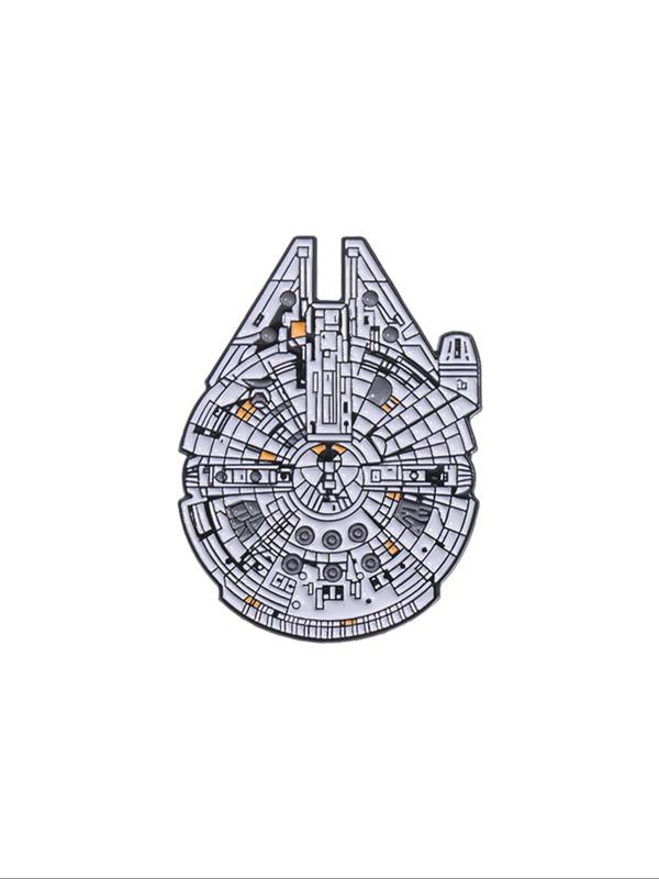 Star Destroyer Design Brooch, Cute Cartoon Brooch, Fashion Accessories for Men & Women, Trendy All-match & Exquisite Brooch for Birthday Gift