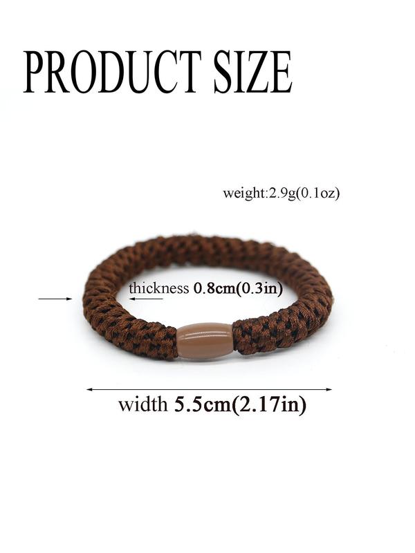 Women's Minimalist Solid Color Hair Tie, Casual Simple Style Hair Tie, Hair Accessories for Daily Use for Women & Girls