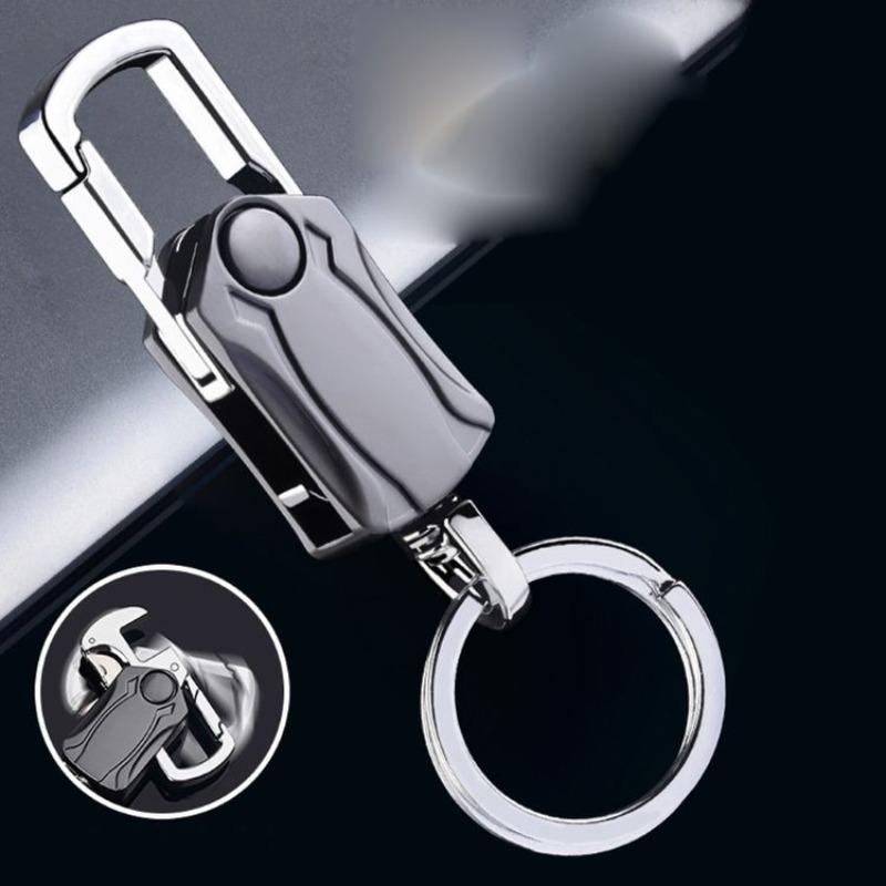 4 In 1 Car Key Chain, Portable Car Keychain, Multifunctional Car Key Ring Bottle Opener for Men & Women