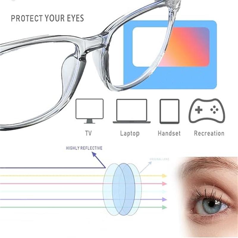 1 Pack Modern Trendy Portable Eyeglasses,Computer Gaming Glasses,Fashion Accessory